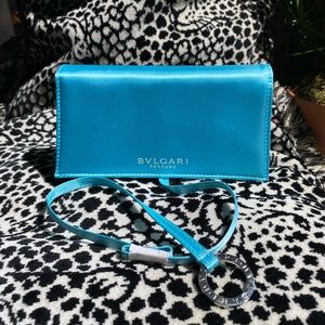 BVLGARI Clutch Bag (Blue) New with Dust Bag